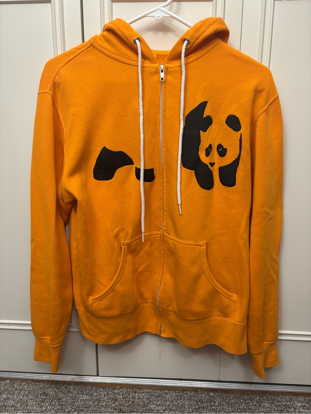 Enjoi Skateboarding Zip Hoodie Men Medium Orange